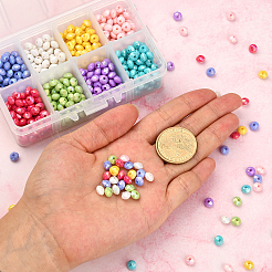 800Pcs 8 Colors Opaque Acrylic Beads&nbsp;MACR-CJ0001-28