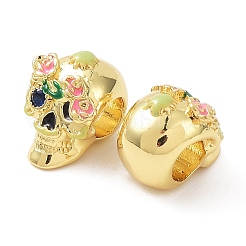 Rack Plating Brass European Beads&nbsp;KK-B076-18