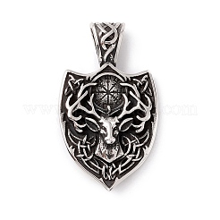 Tibetan Style 304 Stainless Steel Pendants&nbsp;STAS-P305-17AS