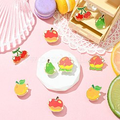 10Pcs 5 Styles Fruit Enamel Pin&nbsp;JEWB-CJ0003-20