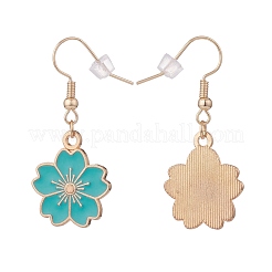 Sakura Flower Enamel Dangle Earrings&nbsp;EJEW-JE04863
