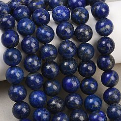 Natural Lapis Lazuli Bead Strands&nbsp;G-G953-03-10mm