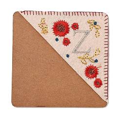 4Pcs Letter Personalized Hand Embroidered Corner Bookmarks&nbsp;JX587Z
