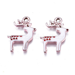 Alloy Enamel Pendants&nbsp;ENAM-Q417-16RG