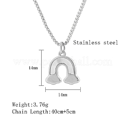 Non-Tarnish 304 Stainless Steel Pendant Necklace&nbsp;GF6823-1