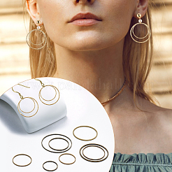 240Pcs 8 Style Brass Linking Rings&nbsp;FIND-CA0006-05AB