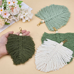 12Pcs 4 Colors Cotton Pendant Decoration&nbsp;HJEW-GO00201