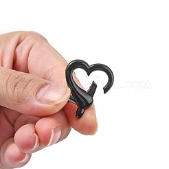 Spray Painted Eco-Friendly Alloy Lobster Claw Clasps&nbsp;X-PALLOY-T080-05-NR