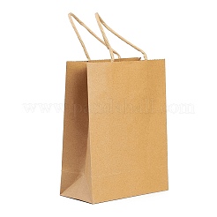DIY Rectangle with Elephant Pattern Kraft Paper Bag Making Set&nbsp;DIY-F079-10