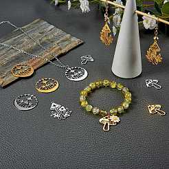 12Pcs 6 Style 201 Stainless Steel Pendants&nbsp;STAS-SZ0002-12