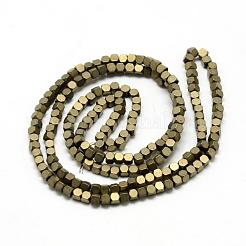 Electroplate Non-magnetic Synthetic Hematite Beads Strands&nbsp;G-Q486-60C