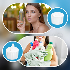 Plastic Bottle Caps&nbsp;FIND-WH0152-708B-02
