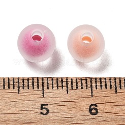 Frosted Transparent Acrylic Beads&nbsp;OACR-A032-14A
