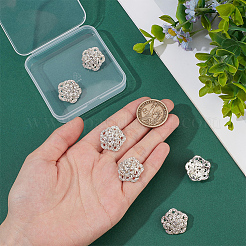 6Pcs 1-Hole Zinc Alloy Buttons&nbsp;FIND-FG0004-89S