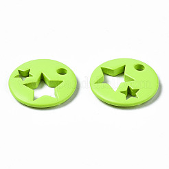 Spray Painted Brass Charms&nbsp;LS-KK-Q252-003I
