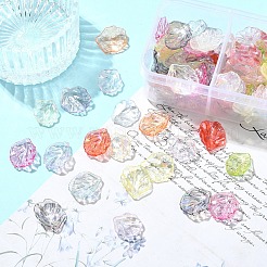 Autumn Theme Transparent Acrylic Pendants&nbsp;TACR-YW0003-50