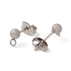 Non-Tarnish 304 Stainless Steel Stud Earring Findings&nbsp;STAS-E179-05B-P