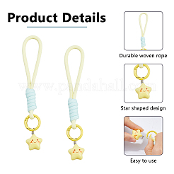 30Pcs Polyester & Resin Pendant Decorations&nbsp;HJEW-DC00159