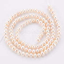 Natural Cultured Freshwater Pearl Beads Strands&nbsp;PEAR-R063-07A