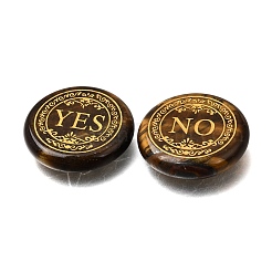 Engraved Natural Tiger Eye Decision Stones&nbsp;GG-CBA6D08-C10