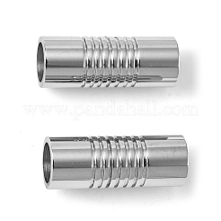 Tarnish Resistant 304 Stainless Steel Magnetic Clasps with Glue-in Ends&nbsp;STAS-R063-09