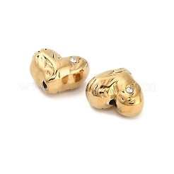 304 Stainless Steel Rhinestone Bead&nbsp;STAS-U047-06G
