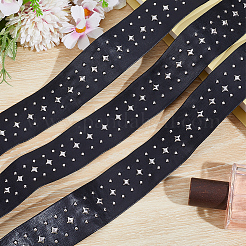 3 Yards PU Leather & Stainless Steel Rivet Straps&nbsp;DIY-GF0013-43A