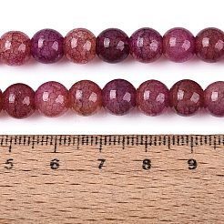Baking Paint Crackle Glass Beads Strands&nbsp;GLAA-Q106-03A-07