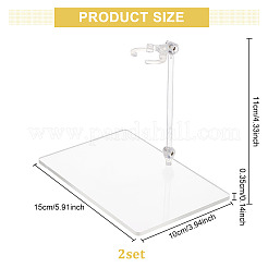 Plastic Model Assembled Action Figure Display Holders&nbsp;ODIS-WH0038-09
