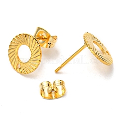 201 Stainless Steel Stud Earrings Finding&nbsp;X-STAS-B045-13G-A