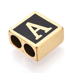 304 Stainless Steel Black Enamel Square Spacer Bars&nbsp;STAS-T073-58A-G