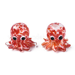 Handmade Bumpy Lampwork Beads Strands&nbsp;LAMP-N021-37C