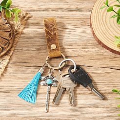 Cowhide Leather Keychain&nbsp;KEYC-TAC00027