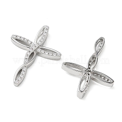SHEGRACE Brass Clear Cubic Zirconia Pendants&nbsp;XGRQ3K388-566P