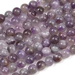 Natural Amethyst Beads Strands&nbsp;G-M445-8MM-01C