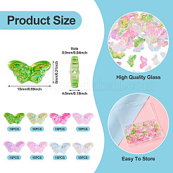 120Pcs 8 Colors Transparency Electroplate Glass Beads&nbsp;GLAA-TA0003-54