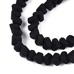Frosted Opaque Glass Beads Strands&nbsp;GLAA-N017-4mm-01