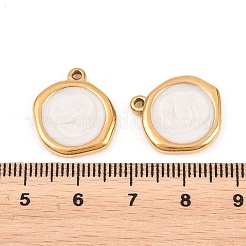 304 Stainless Steel Enamel Pendants&nbsp;STAS-K293-26G-01