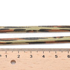5.5MM Spray Painted Snake Skin 304 Stainless Steel Herringbone Chain Necklaces for Women&nbsp;NJEW-C083-03G