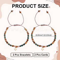 Zinc Alloy Charm Bracelets&nbsp;BJEW-WH0023-96