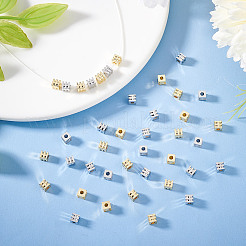 100Pcs 2 Colors Brass Spacer Beads&nbsp;KK-GO0001-90
