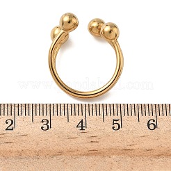 304 Stainless Steel Cuff Rings&nbsp;RJEW-Z118-05G