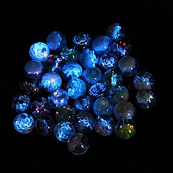 Luminous Transparent Resin Inner Flower Beads&nbsp;RESI-C070-05B