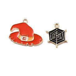 Halloween Alloy Enamel Pendants&nbsp;ENAM-G200-05G