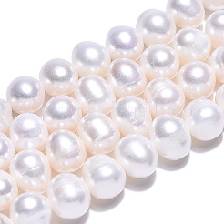 Natural Cultured Freshwater Pearl Beads Strands&nbsp;PEAR-N013-08F