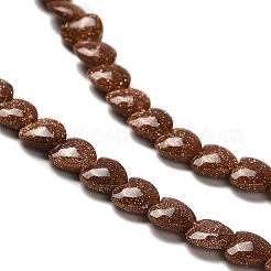 Synthetic Goldstone Beads Strands&nbsp;G-P575-C09-6mm