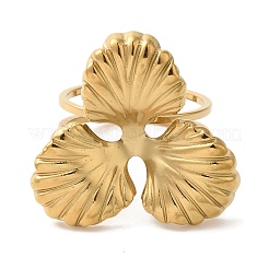 Ion Plating(IP) 304 Stainless Steel Finger Rings&nbsp;RJEW-C109-03G