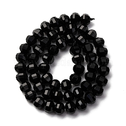 Natural Black Onyx Beads Strands&nbsp;G-P587-D15-03