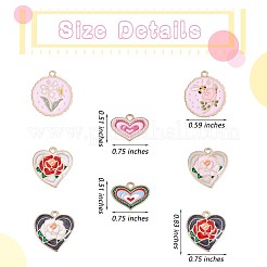 24Pcs Alloy Enamel Pendants&nbsp;JX178A