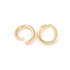 Brass Open Jump Rings&nbsp;KK-G604-08G-22